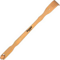 19" Bamboo Wooden Back Scratcher W/Massage Roller